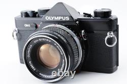 Exc+5 Olympus OM-2 Black SLR 35mm Film Camera 50mm f/1.8 Lens From JAPAN