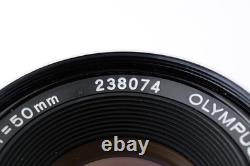 Exc+5 Olympus OM-2 Black SLR 35mm Film Camera 50mm f/1.8 Lens From JAPAN