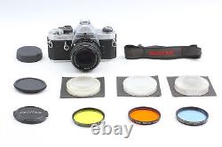 Exc+5 Pentax MX 35mm Film Camera Body Silver 50mm f1.4 Lens From JAPAN