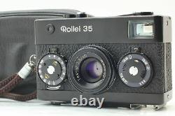 Exc+5 Rollei 35 Compact 35mm Film Camera Black Tessar 40mm f/3.5 Lens JAPAN