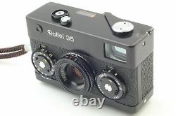 Exc+5 Rollei 35 Compact 35mm Film Camera Black Tessar 40mm f/3.5 Lens JAPAN