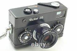 Exc+5 Rollei 35 Compact 35mm Film Camera Black Tessar 40mm f/3.5 Lens JAPAN