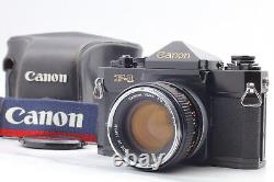 Exc+5 with Case Canon F-1 35mm Film Camera FD 50mm f/1.4 O Lens From JAPAN