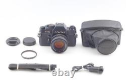 Exc+5 with Case? Contax RTS 35mm SLR Film Camera Planar 50mm F1.4 AEJ Lens JAPAN