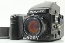 Exc+5 with Grip Strap Mamiya 645 Pro Film Camera 80mm f2.8 C N Lens AE JAPAN