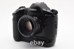 Exc+5 withstrap Canon EOS 1N BP-E1 35mm Film Camera EF 50mm F/1.8 ll Lens Japan