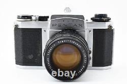 Exc+ Asahi Pentrax SV Film Camera Super Takumar 55mm F/1.8 Early Model Lens #92