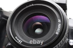 Exc Nikon F4 35mm Film Camera Body Nikon AF NIKKOR 28mm F/2.8 Lens JP #2460722