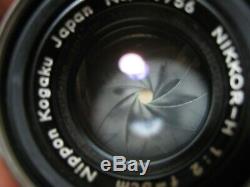 Exc++ Nikon S3 35mm Rangefinder Film Camera + Nikkor-H 5cm f/2 Lens From Japan