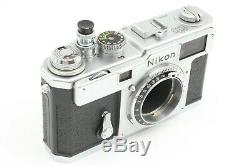 Exc++ Nikon S3 Rangefinder Film Camera + Nikkor-H 5cm F2 Lens From Japan #491