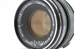 Exc OLYMPUS OM-1 Black SLR Film Camera with F. Zuiko Auto-S 50mm F1.8 Lens (t588)