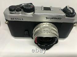 Exc+++ Voigtlander Bessa l Film Camera + 15mm Lense Super Wide-Heliar
