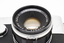 Excellent+5 Olympus Pen F 38mm f/1.8 Lens 35mm Half Frame Film Camera JAPAN