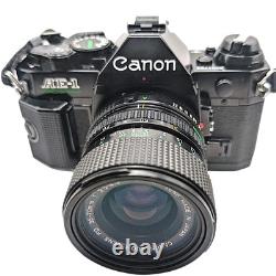 Excellent Canon AE-1 PROGRAM 35mm SLR Film Camera+Lense+Strap+Battery FROM JAPAN