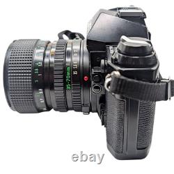 Excellent Canon AE-1 PROGRAM 35mm SLR Film Camera+Lense+Strap+Battery FROM JAPAN