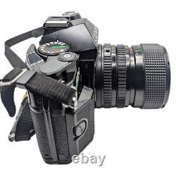 Excellent Canon AE-1 PROGRAM 35mm SLR Film Camera+Lense+Strap+Battery FROM JAPAN