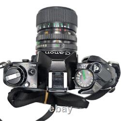 Excellent Canon AE-1 PROGRAM 35mm SLR Film Camera+Lense+Strap+Battery FROM JAPAN