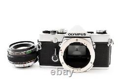 Excellent Olympus OM-1 SLR Film Camera + Near MINT F. Zuiko 50mm f/1.8 Lens