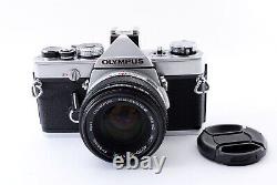 Excellent+++ Olympus OM-1 Silver SLR Film Camera + Zuiko MC 50mm f/1.8 Lens