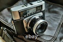 FED Atlas 11 Film Camera 35mm rangefinder cameras Industar-61 lens Vintage USSR