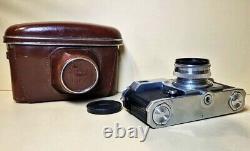 Film Camera 35mm Tested Kiev 4AM lens Jupiter-8M 2/50 vintage rangefinder USSR