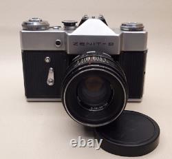 Film Camera ZENIT-B with HELIOS 44M 2/58 ZEBRA'' lens Very RARE