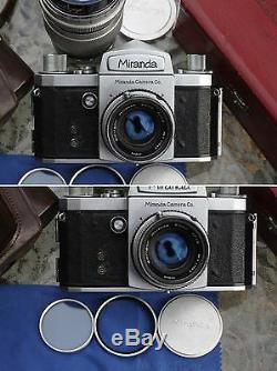 Film tested Miranda T 35mm film SLR Camera, 50mm, 135mm Lens Set