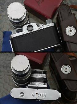 Film tested Miranda T 35mm film SLR Camera, 50mm, 135mm Lens Set