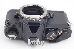 First Model MINT Nikon FM Black 35mm Film Camera Ai 50mm f1.8 Lens From JAPAN