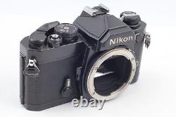 First Model MINT Nikon FM Black 35mm Film Camera Ai 50mm f1.8 Lens From JAPAN