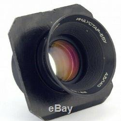 Folding camera 4x5 Large format + lens + 2 film holders Analog photography brass