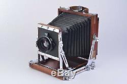GORGEOUS IKEDA ANBA WOOD VIEW 4x5 FIELD CAMERA withNIKKOR 135mm F5.6 LENS, NICE