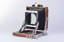 GORGEOUS IKEDA ANBA WOOD VIEW 4x5 FIELD CAMERA withNIKKOR 135mm F5.6 LENS, NICE