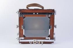 GORGEOUS IKEDA ANBA WOOD VIEW 4x5 FIELD CAMERA withNIKKOR 135mm F5.6 LENS, NICE