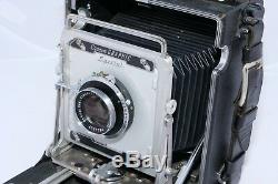 Graflex 4x5 Crown Graphic Special camera. Xenar 135/4.7 lens. (2) Film Holders