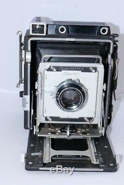 Graflex 4x5 Crown Graphic Special camera. Xenar 135/4.7 lens. (2) Film Holders