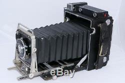 Graflex 4x5 Speed Graphic field camera. Optar 135mm /4.7 lens (2)Film Holders