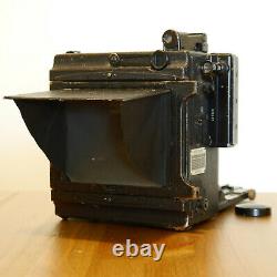 Graflex Anniversary Speed Graphic 4x5 Black Camera with Optar 135mm f4.7 Lens