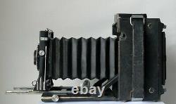 Graflex Anniversary Speed Graphic 4x5 Camera with Optar 135mm f4.7 Lens Work Well