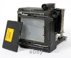 Graflex Crown Graphic 4X5 Camera with 135mm Lens + Holders + FRESH FILM