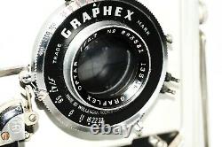 Graflex Speed Graphic 4x5 Field Camera With 135mm f4.7 Optar Lens