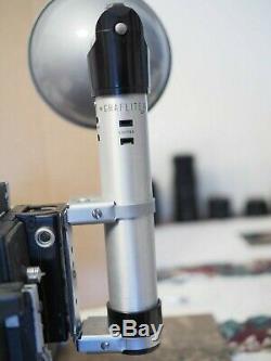 Graflex Speed Graphic 4x5 Film Camera Body with 152mm f4.5 Lens