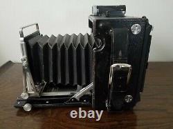 Graflex Speed Graphic 4x5 Press Camera Kodak Ektar 127mm f4.7 Lens Graflok WORKS