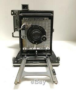 Graflex Speed Graphic 4x5 with f4.5 135 mm lens Large Format Film Camera