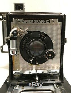 Graflex Speed Graphic 4x5 with f4.5 135 mm lens Large Format Film Camera