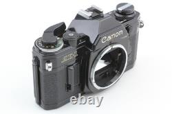 HOOD Near MINT Canon AE-1 35mm SLR Film Camera Black 50mm F1.4 Lens JAPAN