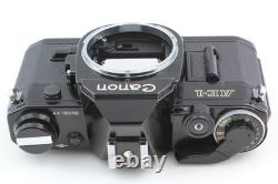 HOOD Near MINT Canon AE-1 35mm SLR Film Camera Black 50mm F1.4 Lens JAPAN