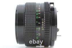 HOOD Near MINT Canon AE-1 35mm SLR Film Camera Black 50mm F1.4 Lens JAPAN