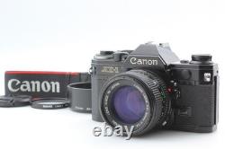 HOOD Near MINT Canon AE-1 35mm SLR Film Camera Black 50mm F1.4 Lens JAPAN
