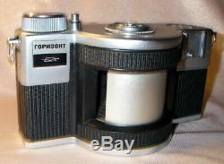HORIZON HORIZONT PANORAMIC camera 28mm F2.8 lens 35mm film Russian Widelux 1970